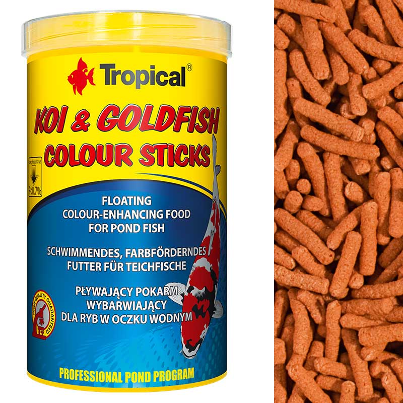 TROPICAL KOI i GOLDFISH COLOUR STICKS wybarwia 1l