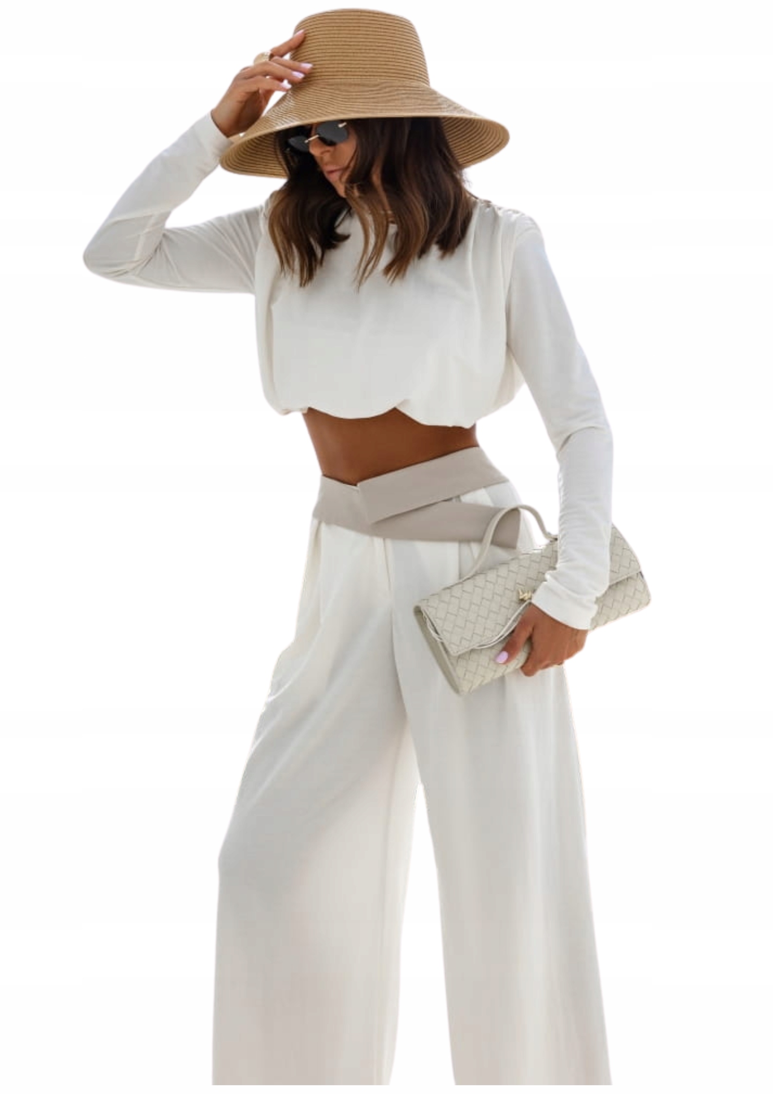 Široké kalhoty Yuo Cocomore ecru Xs