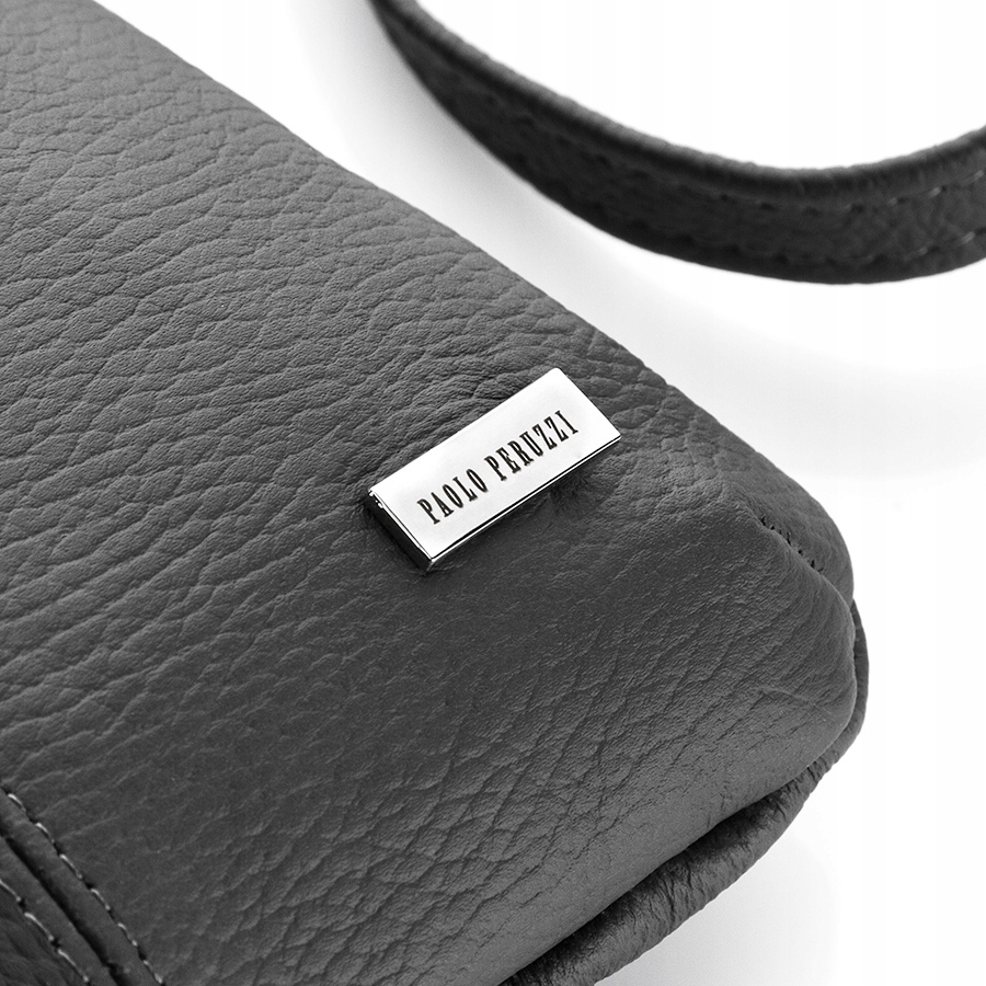 MAŁA SZARA LISTONOSZKA DAMSKA SKÓRA B-17-GR Marka Paolo Peruzzi