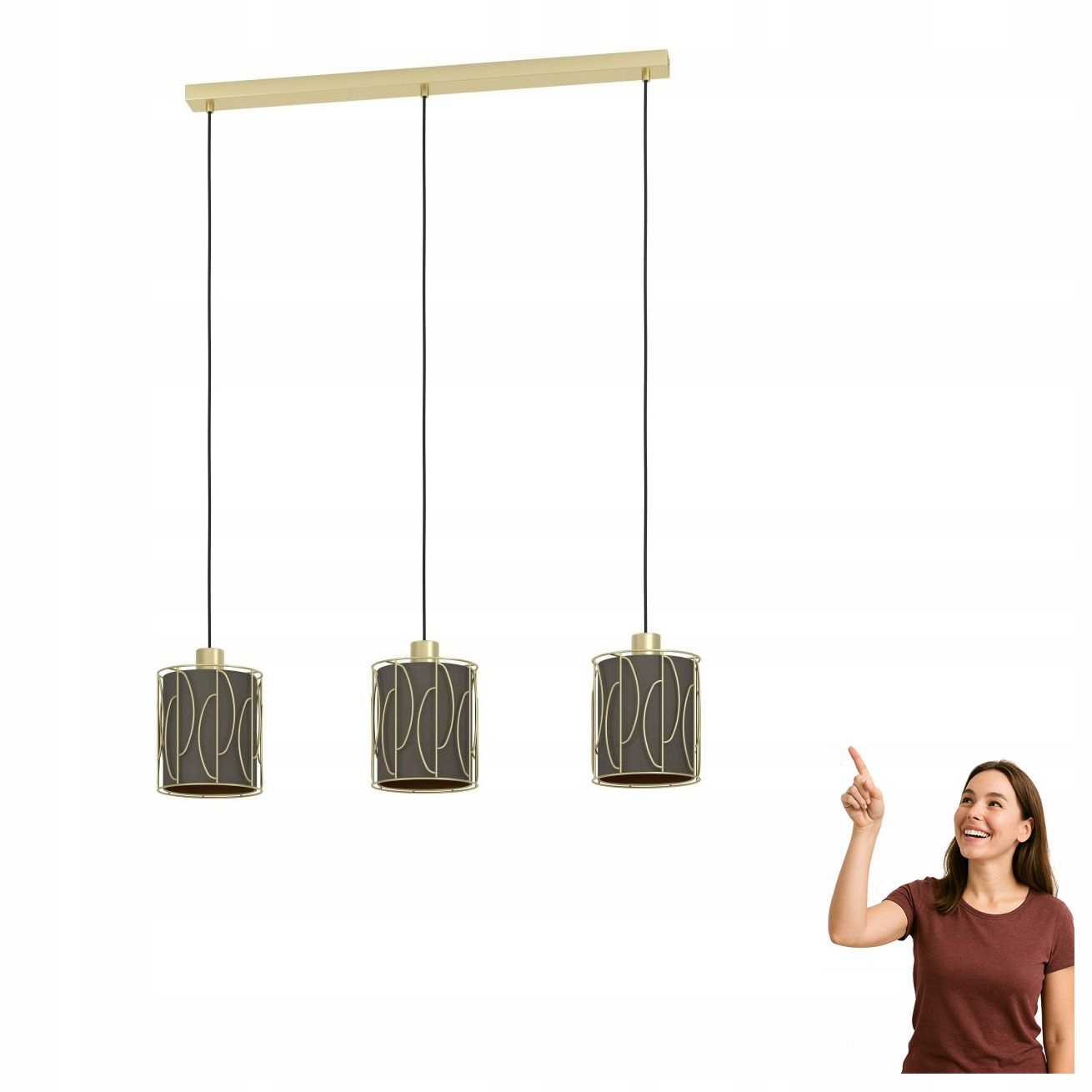 Závěsná lampa Corojal 390207 Eglo