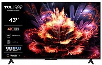 Tcl 43V6C Smart Tv 43" LED/4K UHD/Direct LED/3xHDMI/USB/LAN/GoogleTV