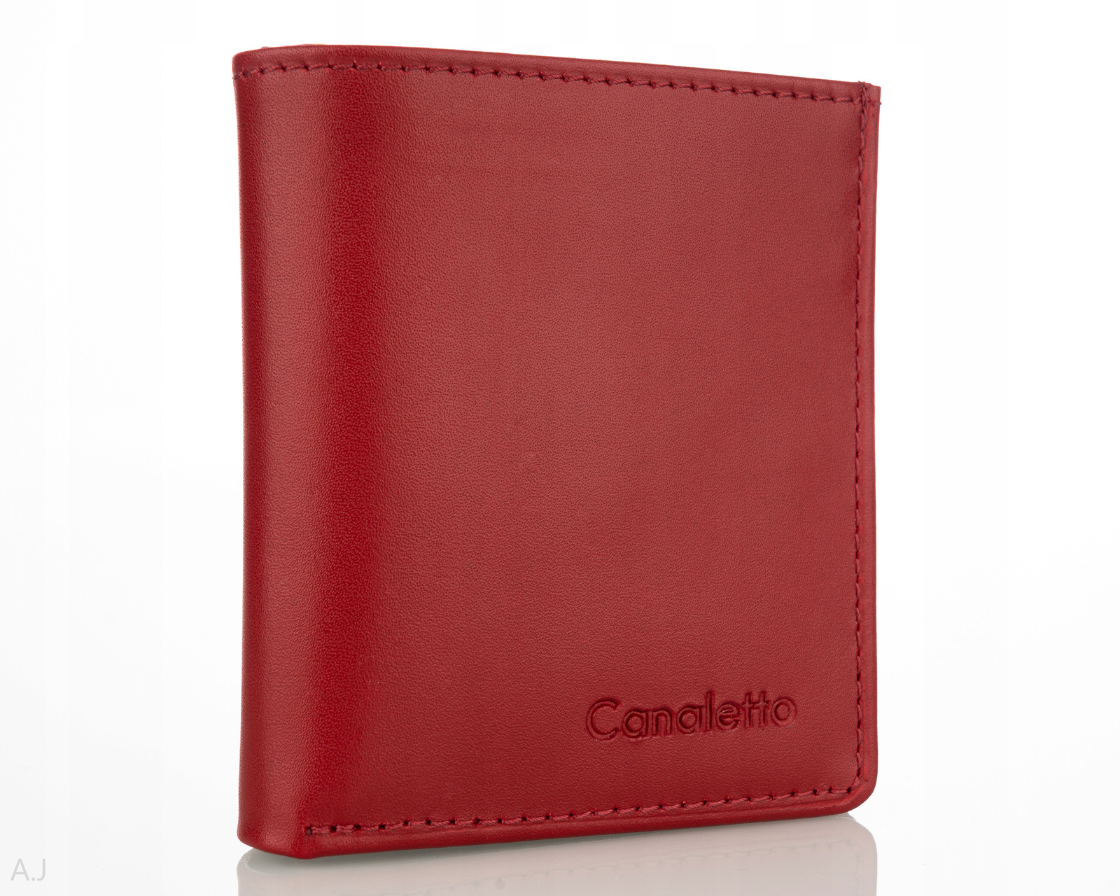 Kožená peněženka malá, elegantní, z prémiové kůže, pevná, odolná, polská