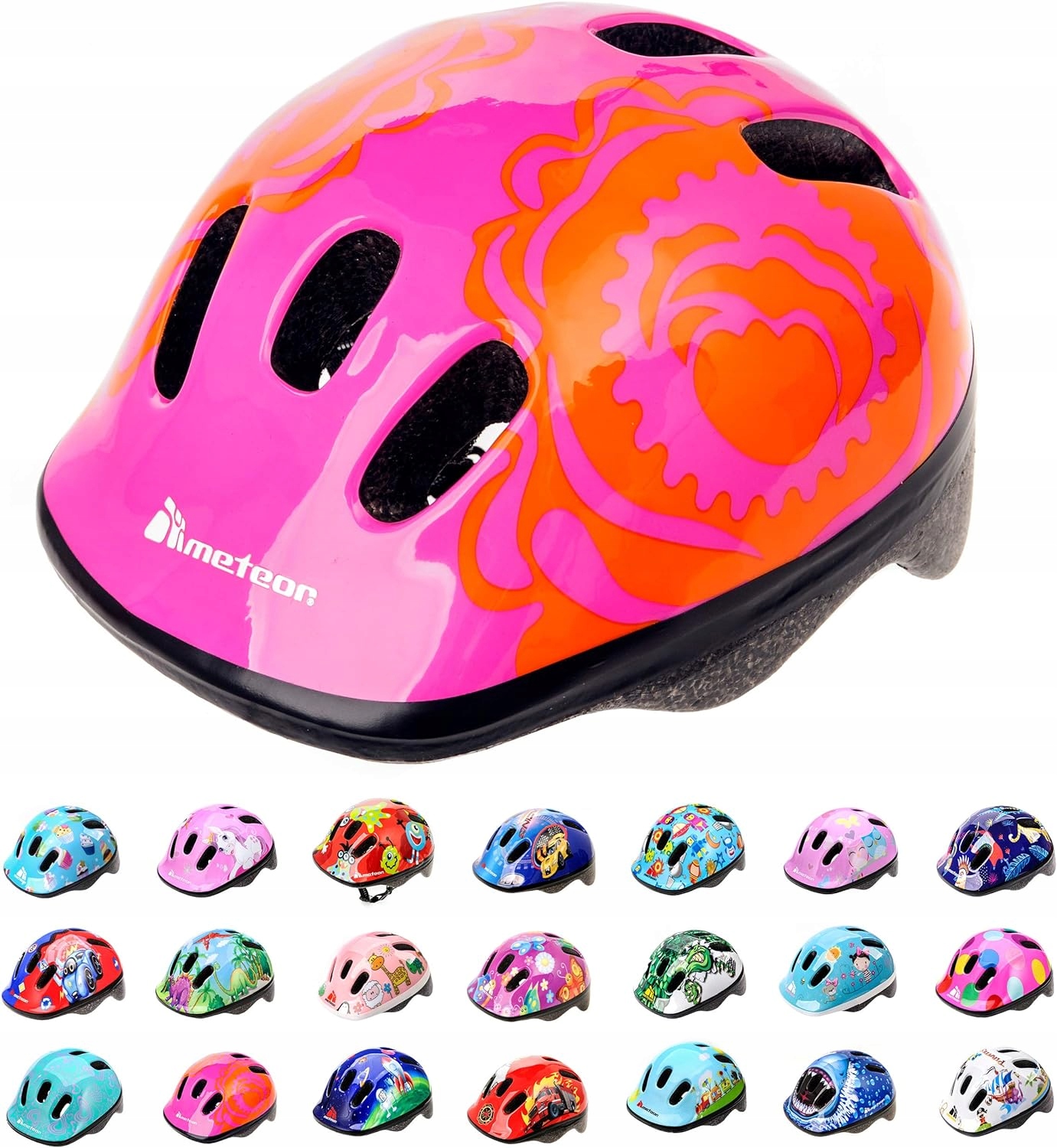 Kask Rowerowy Dziecięcy Na Rower 2+ Dla Dzieci Kask Ochronny 48 52 cm