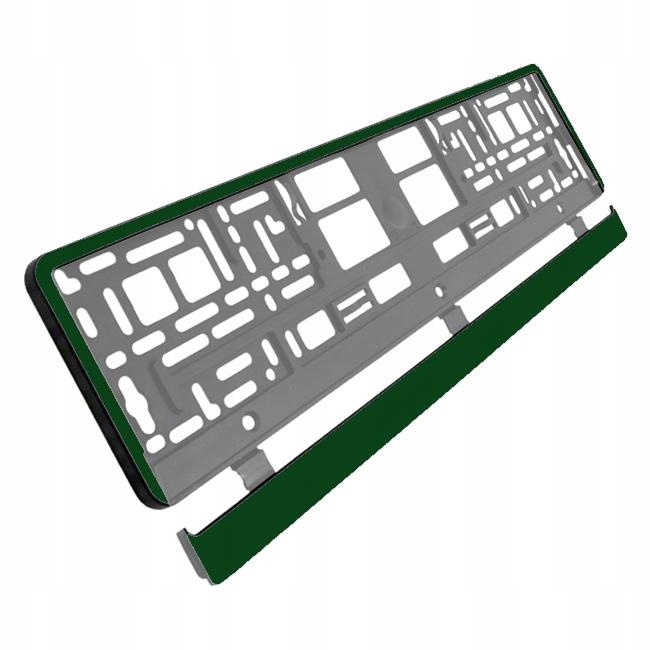 Ramka pod tablicę rej. z Atestem Pl Ciemnozielona