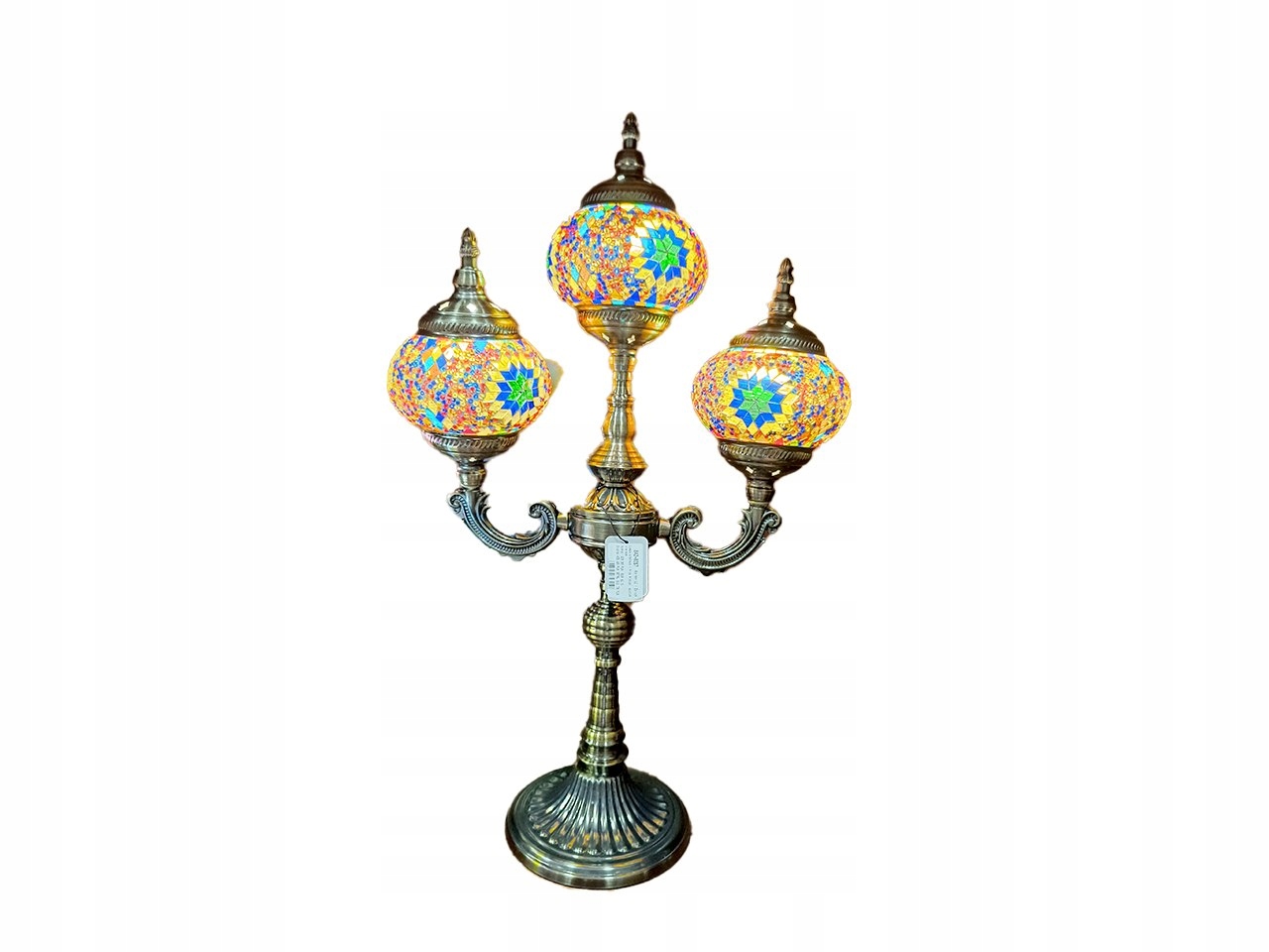Stolová lampa – tri tienidlá, viacfarebná