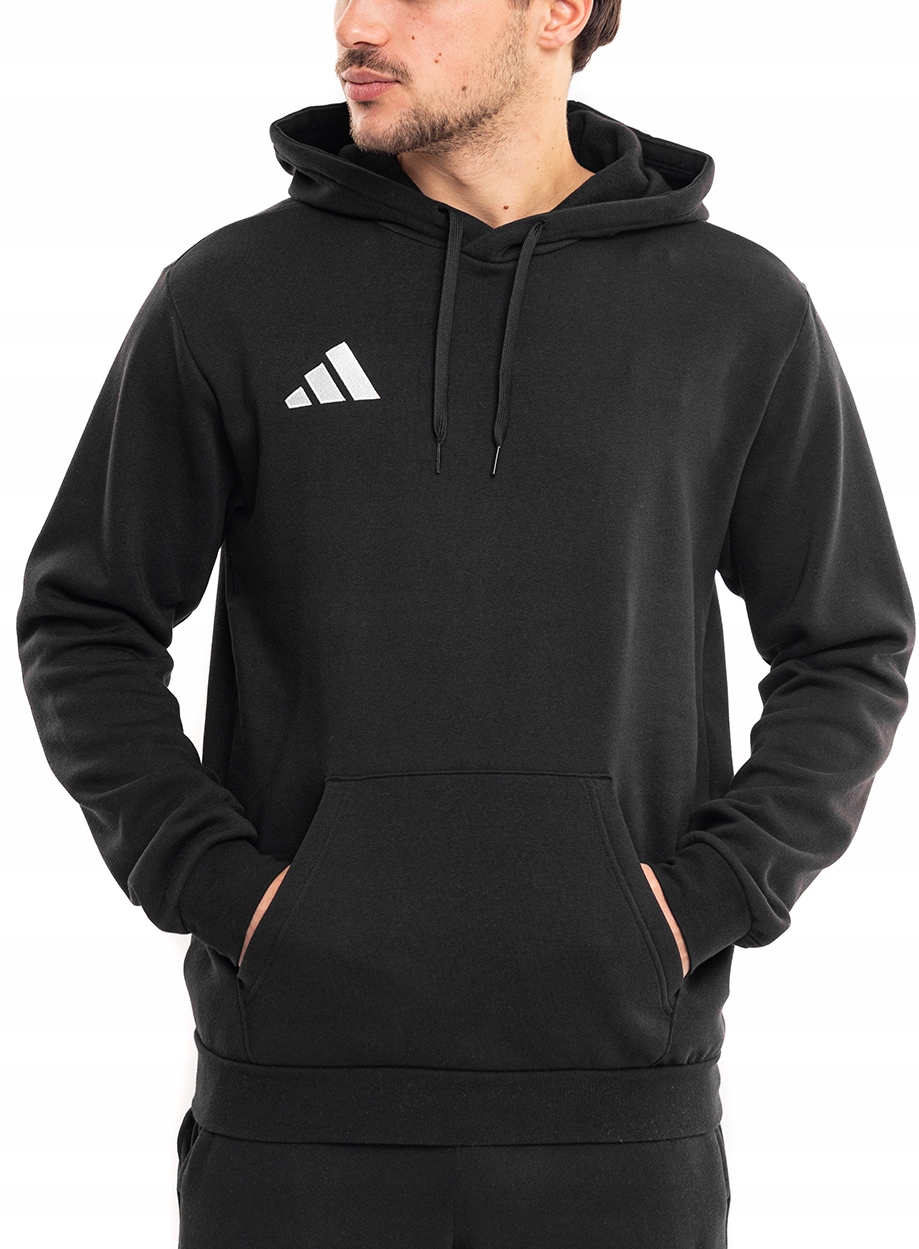 Pánská Mikina adidas Entrada 26 s kapucí Bavlněná sportovní černá vel. XXL