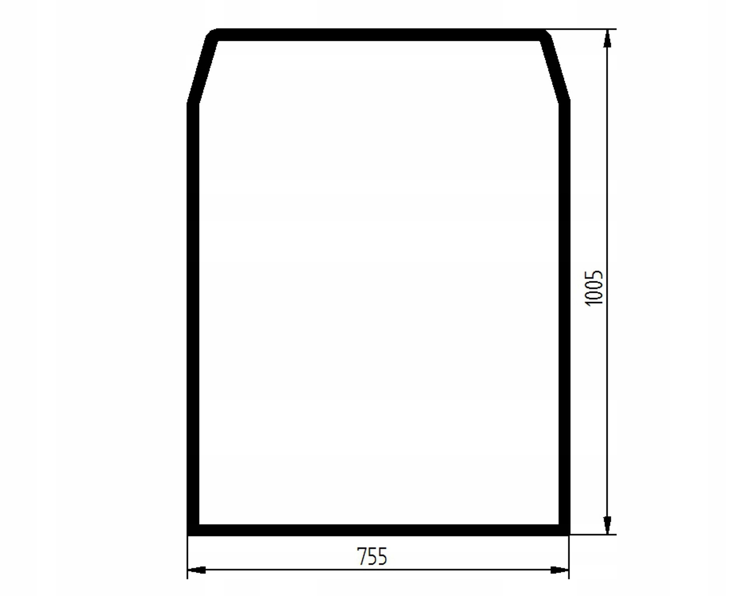 sklo teleskopický nakladač Jcb přední 827/30420