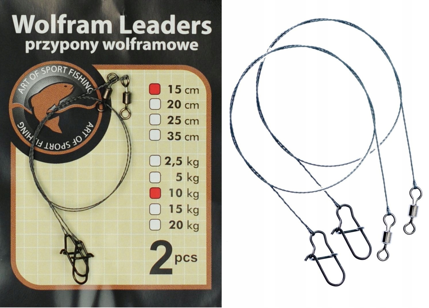 15cm 10kg Przypony Wolframowe Z Wolframu 2 sztuki