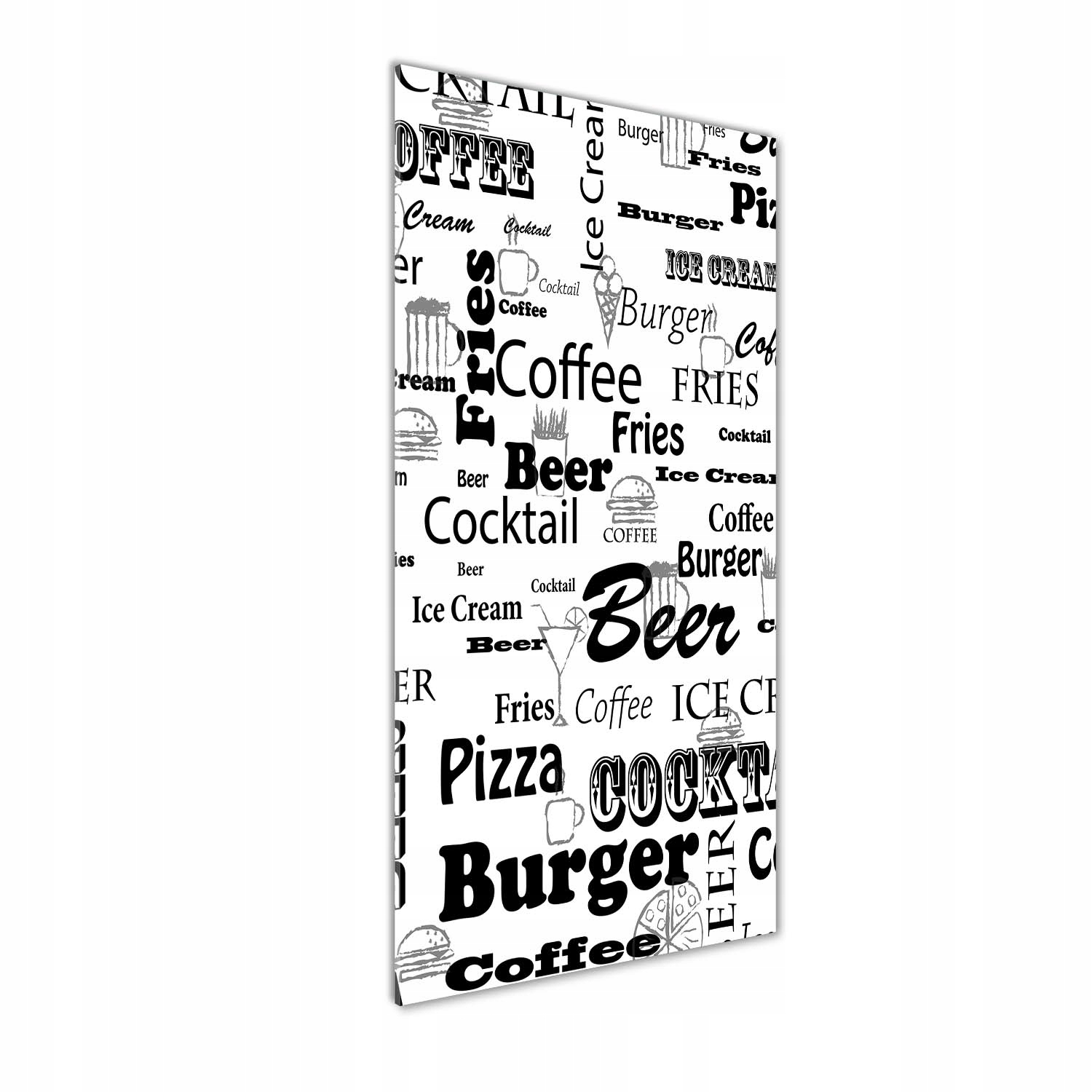 

Foto obraz akrylowy Menu w restauracji 50x125 cm