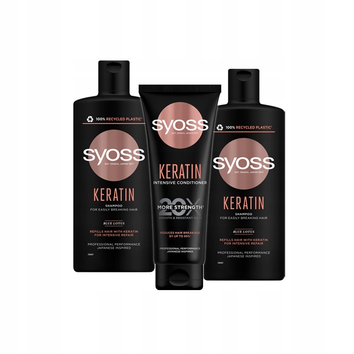 

Syoss Keratin Szampon Odżywka włosy Słabe Łamliwe