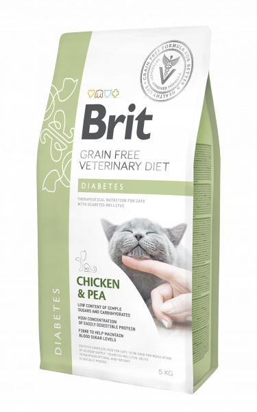 Levně Brit veterinary Brit Grain Free Veterinary Diets Cat Diabetes Chicken Z Gro