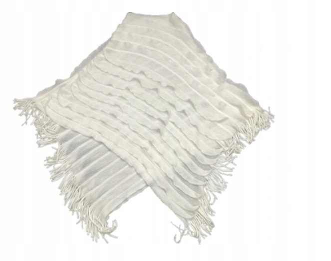 PONCZO DAMSKIE ECRU R.UNIWERSALNY__