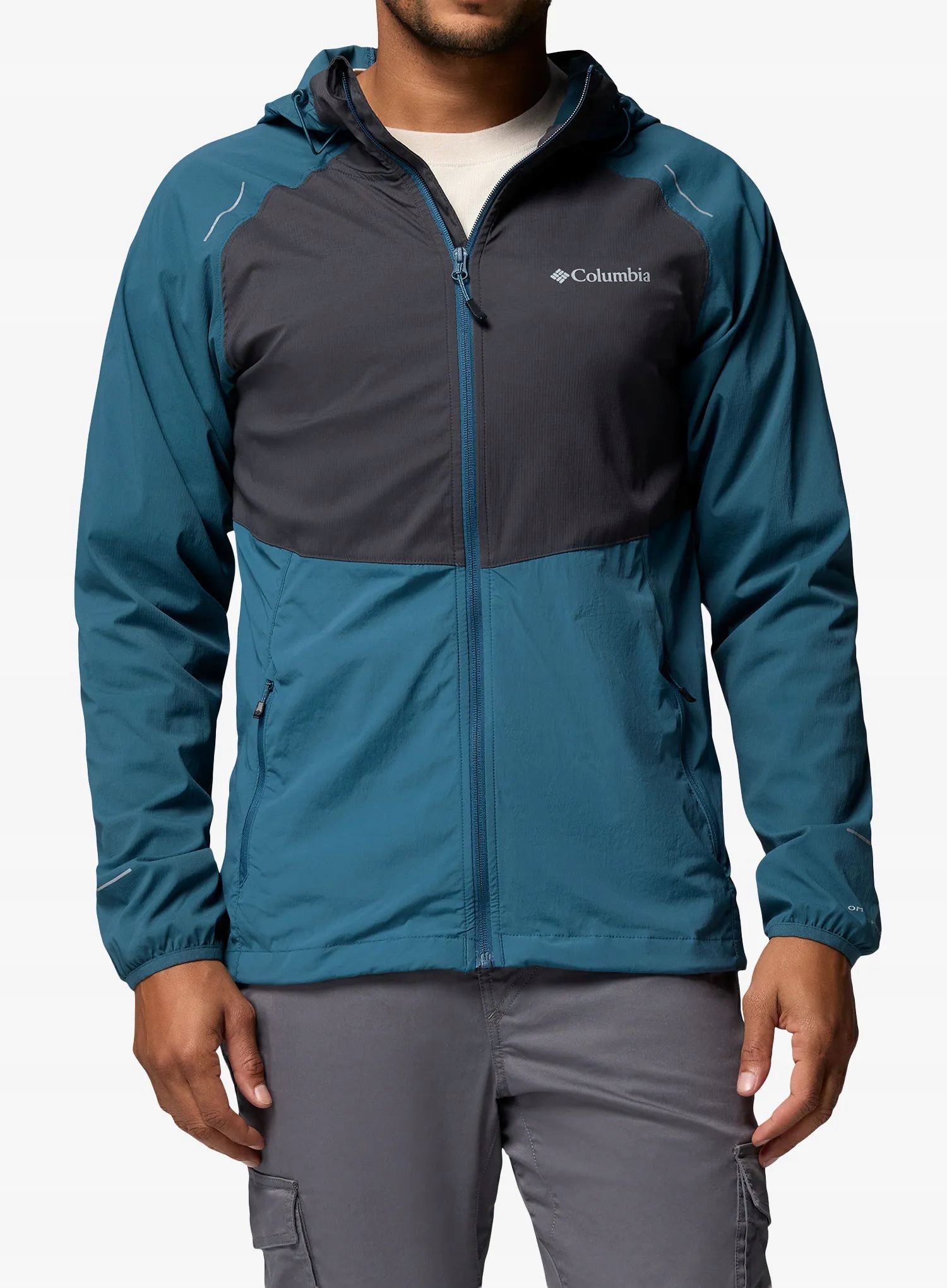 Větrovková bunda Columbia Columbia Tech II Wind Full Zip everblue Xs