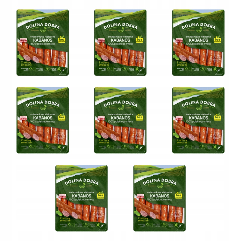 Snídaňová klobása kabanos 200 g Dolina Dobra X8