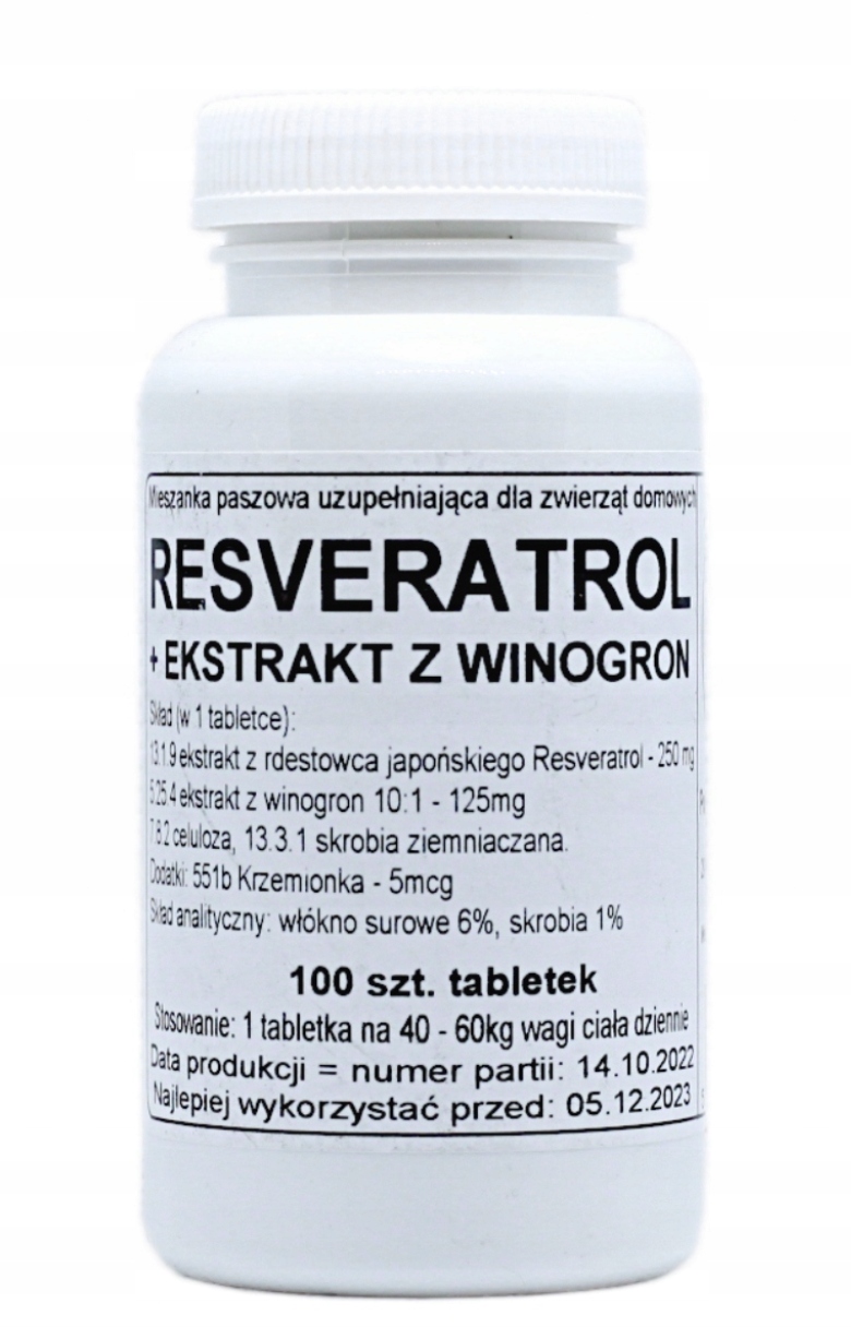 Resveratrol Podkowa Ekstrakt 100 Szt