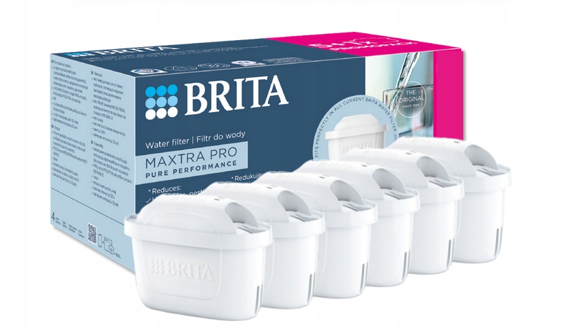 6 szt. Wkład filtrujący Brita Maxtra Pro Pure Performance