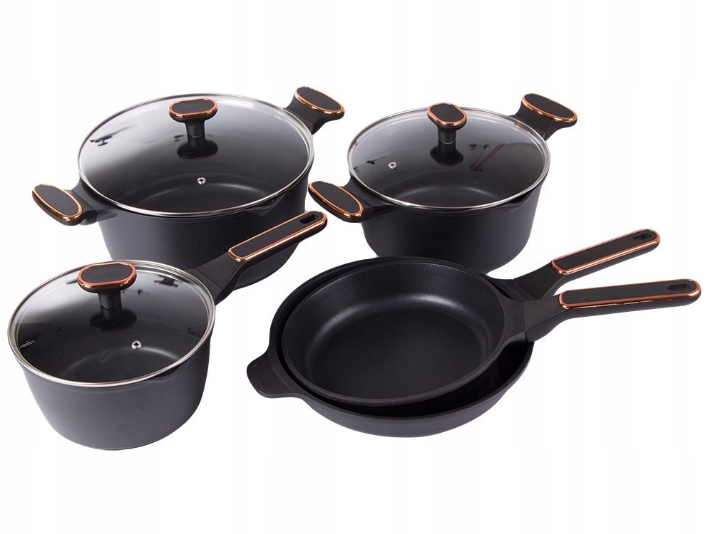 Hrnce Sada 8ks indukcia plyn elektro non stick