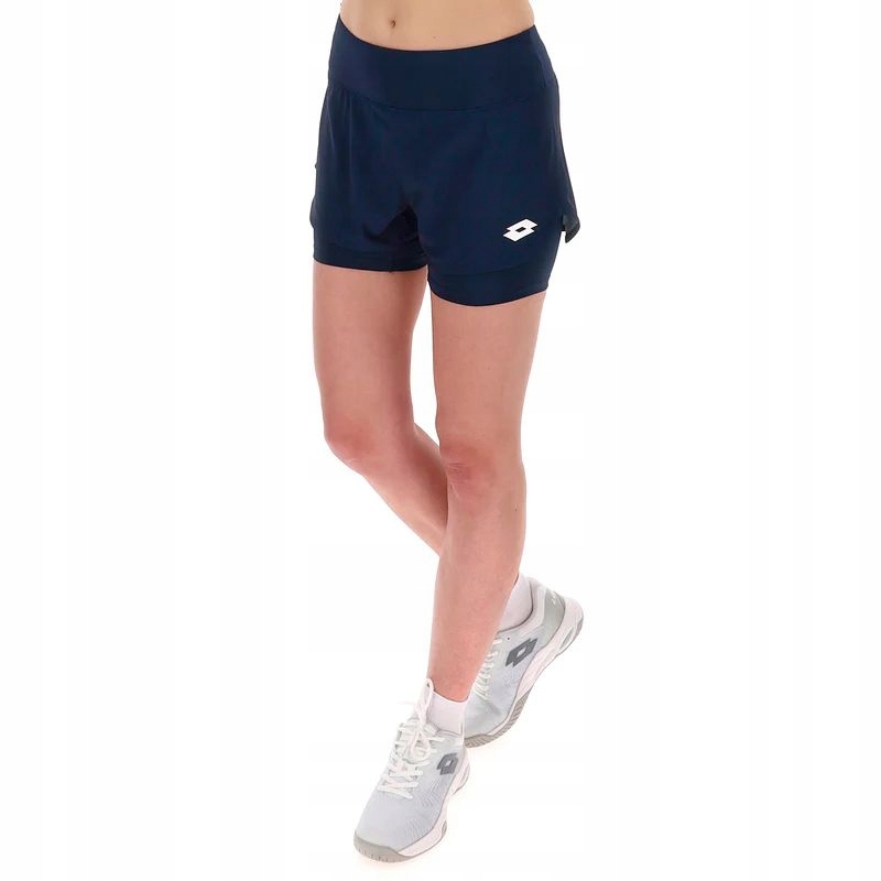 Spodenki Tenisowe Damskie Lotto Tech II-D1 Short Women Navy Blue S