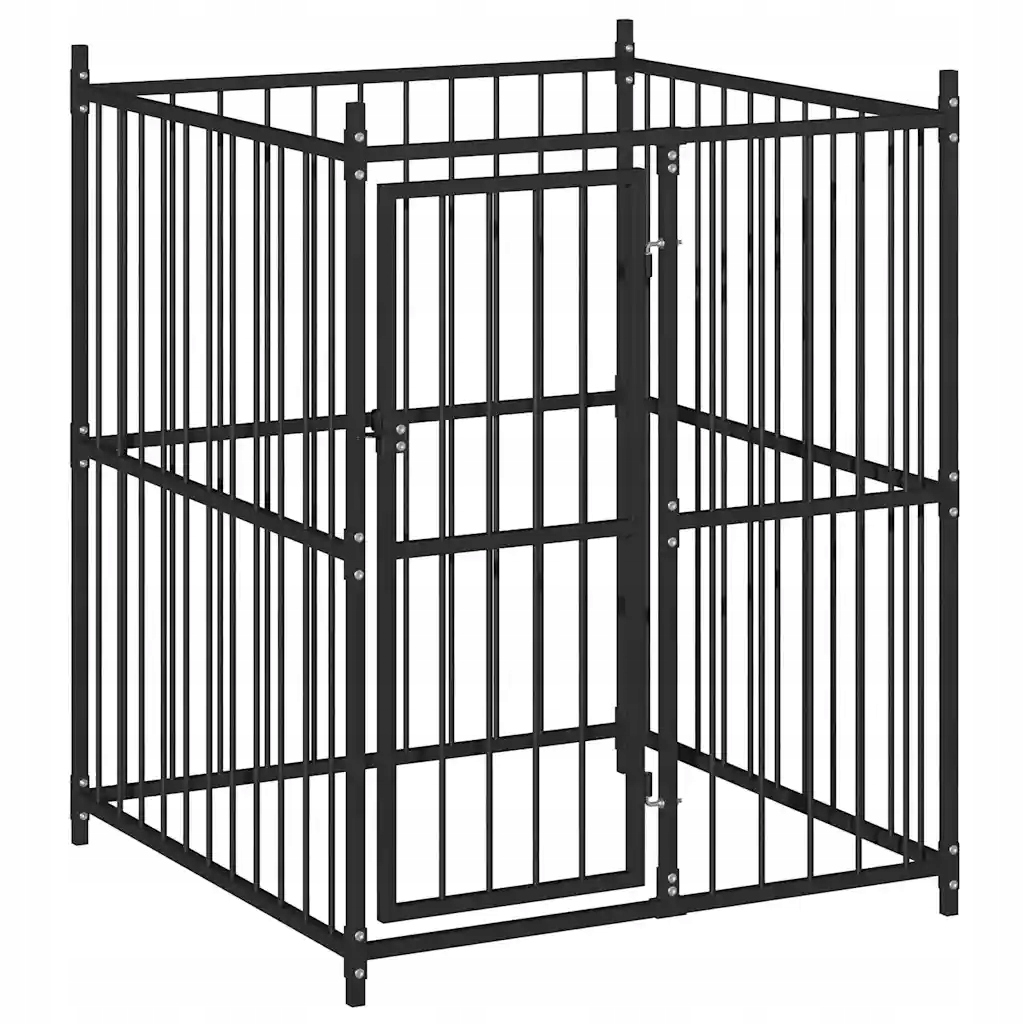 Levně Kotec pro psa XL, 120x120x150 cm, černá