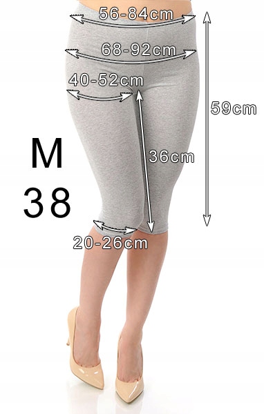 458 LAEMI GETRY LEGGINSY RYBACZKI FIOLETOWE M 38 Rodzaj klasyczne