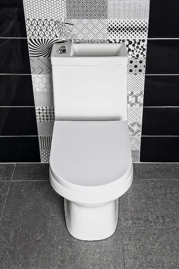 HYGIE kompakt WC z umywalką i deską WC PB104 Marka Aqualine