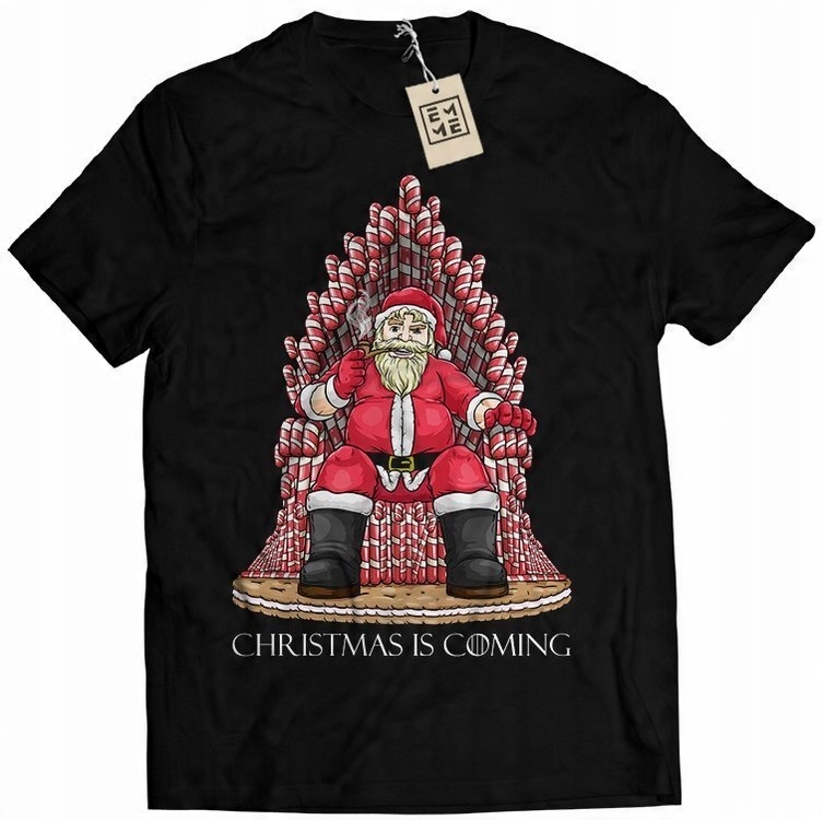 

Koszulka T-shirt Nadrukiem Mikołaj Gra O Tron 2XL