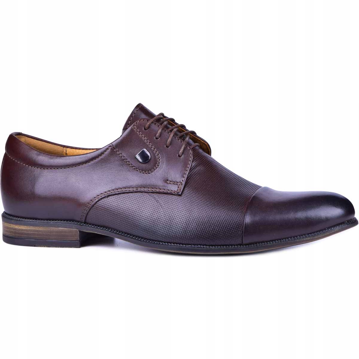 

Buty męskie skórzane eleganckie wizytowe brąz 44