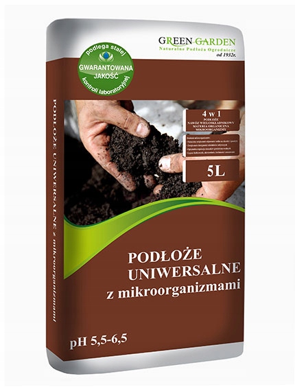 

Podłoże uniwersalne 5,5-6,5 Ph mikroorganizmy 5L