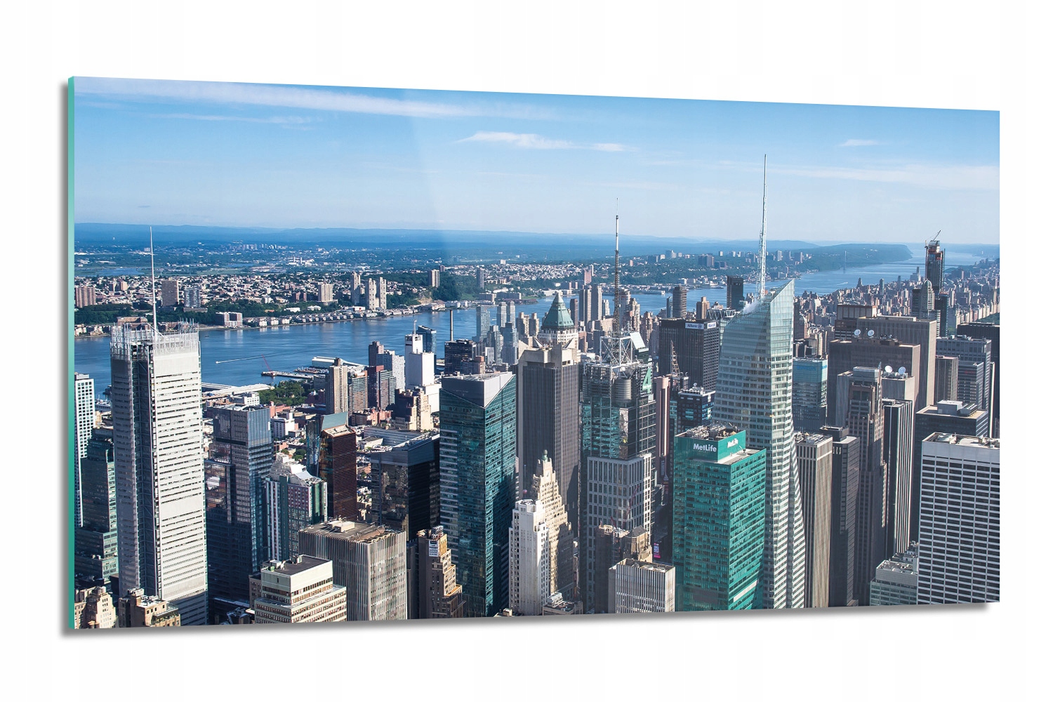 dekor Mrakodrapy město Usa s grafikou 120x60 nástěnný