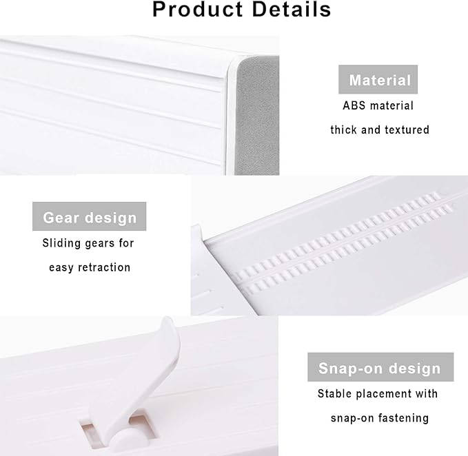 8 x REGULOWANY ORGANIZER DO SZUFLAD, Przegródka do szuflad, Separator Kod producenta przegródek do szuflad