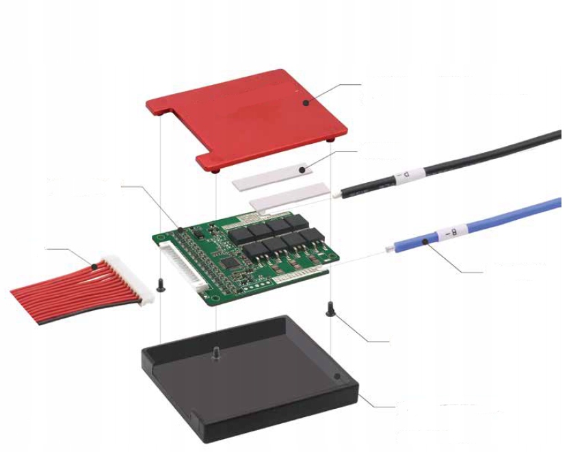 BMS 10s 25A 36V-42V li-Ion 18650 balanser IP67 Producent Inna