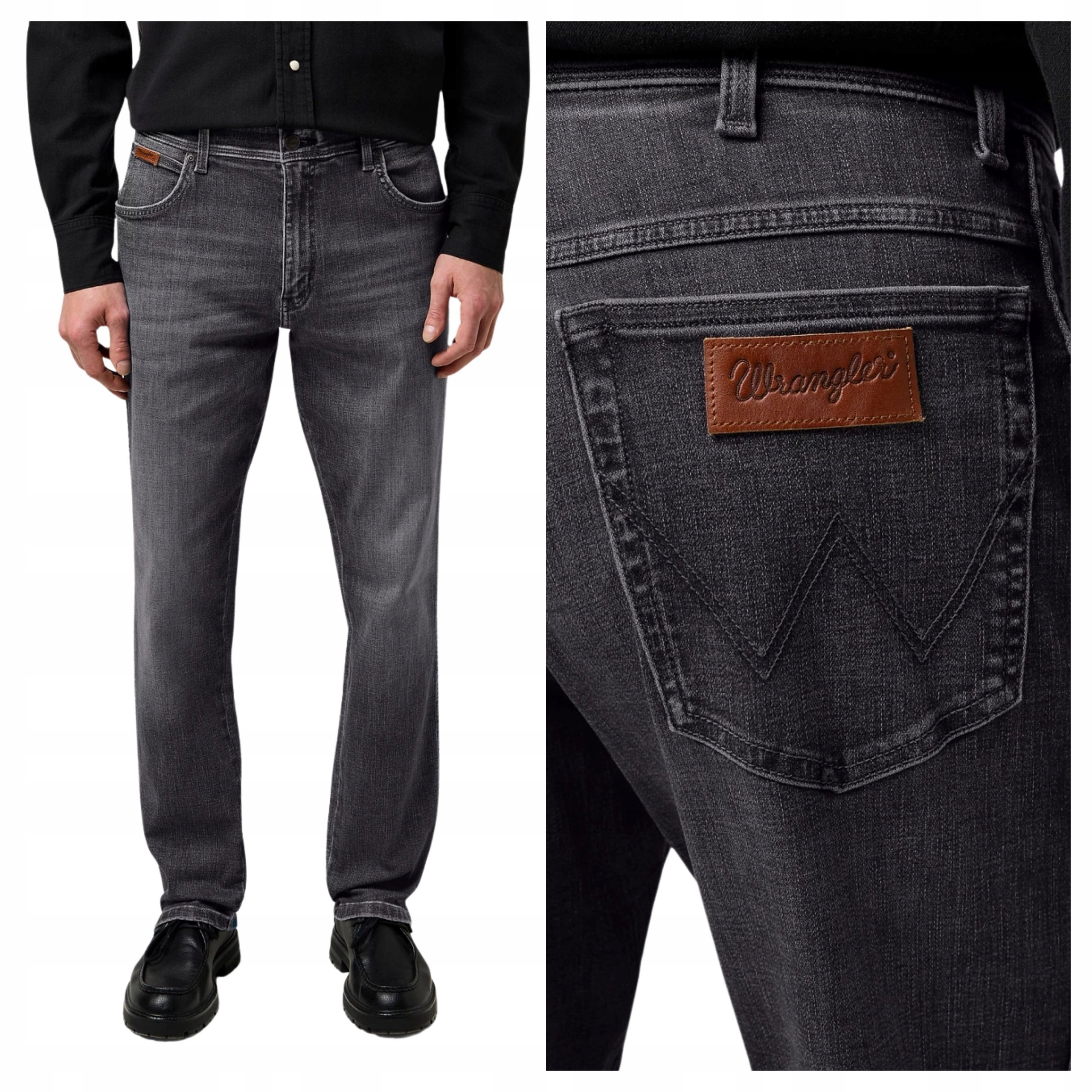 Pánské kalhoty Wrangler Texas Slim Ashley Přiléhavé Denim W38 L34