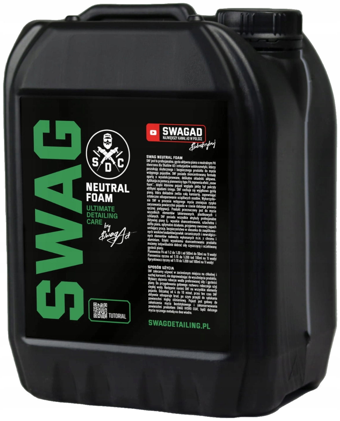 SWAG Neutral Foam Bardzo Gęsta Piana Aktywna 5L