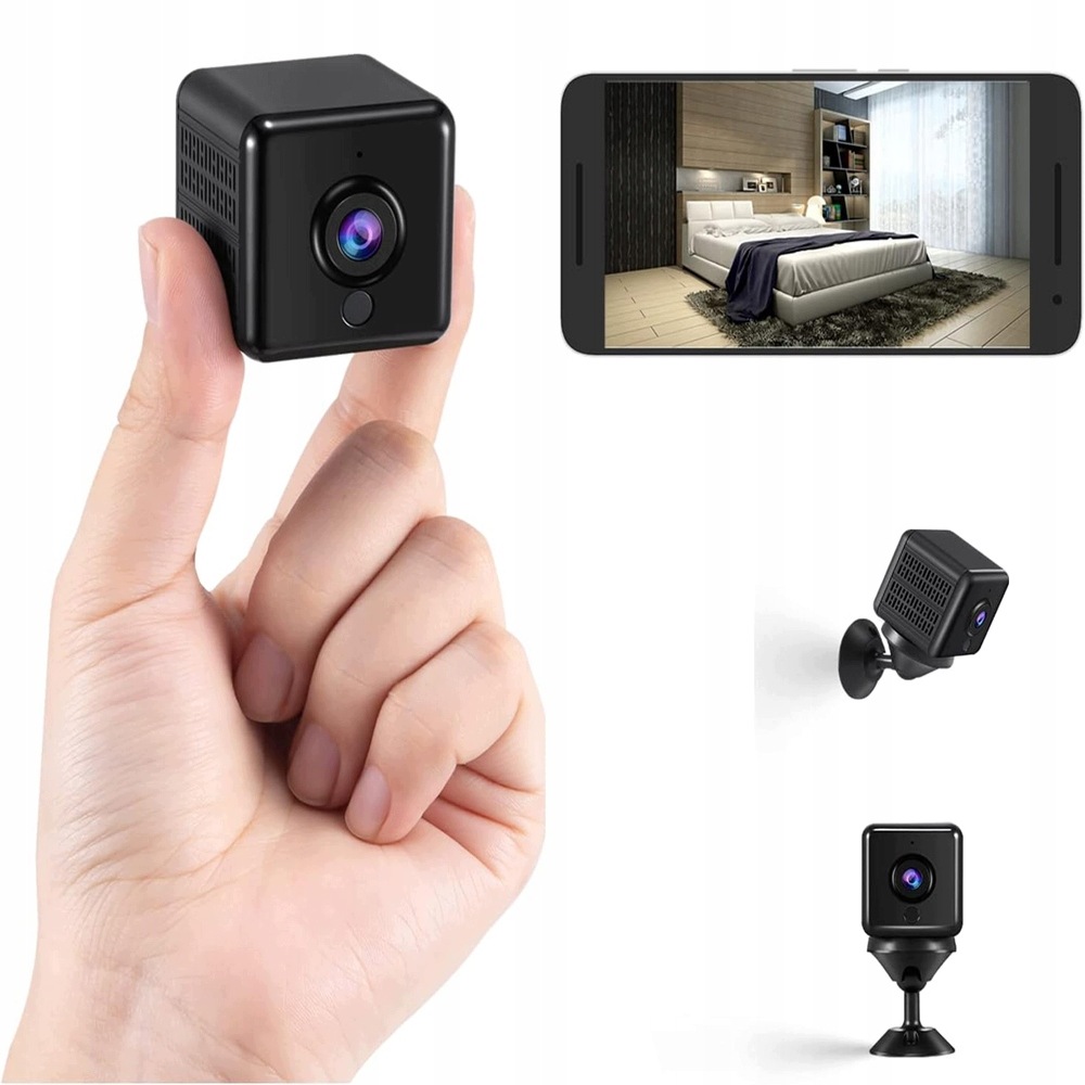 Mini Kamera 1080P S Wi-fi 24 Ghz Noční Vidění Detekce Pohybu Aplikace
