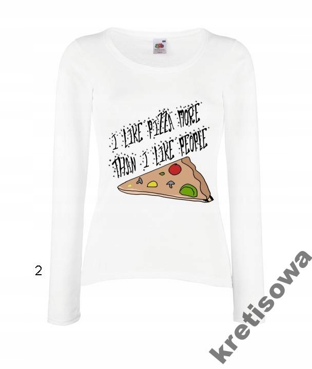 

Bluzka Damska Dla Miłośników Pizzy Pizza Rozmiary