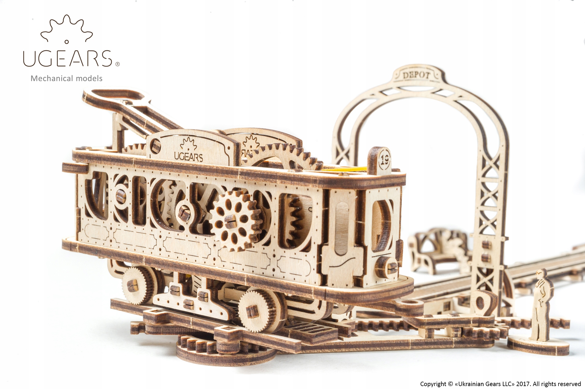 

Piękne Puzzle 3D Drewniane Linia Tramwajowa uGEARS