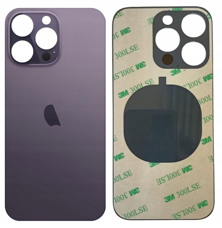 Klapka Plecki Tył iPhone 14 Pro Fioletowy Purple Duże oczko Big Hole