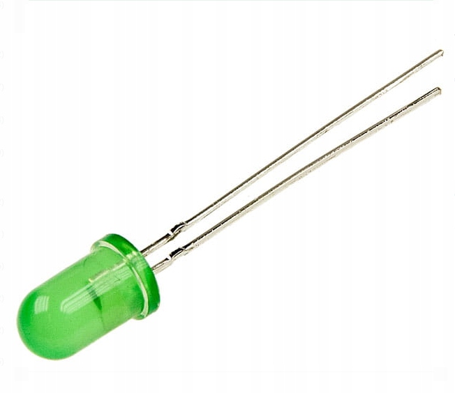 

L-53GD-12V Dioda Led 5mm zielona dyfuzyjna 12V