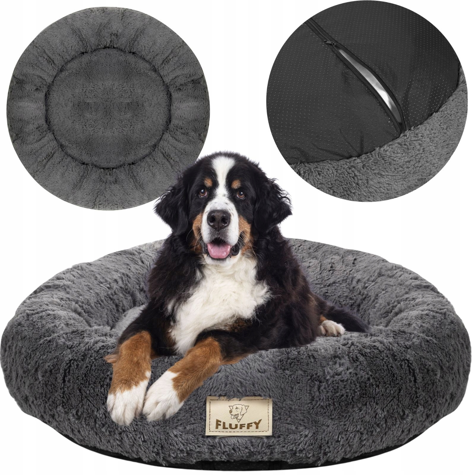 Levně Aio Factory pelíšek pro psa šedá 120 cm x 120 cm