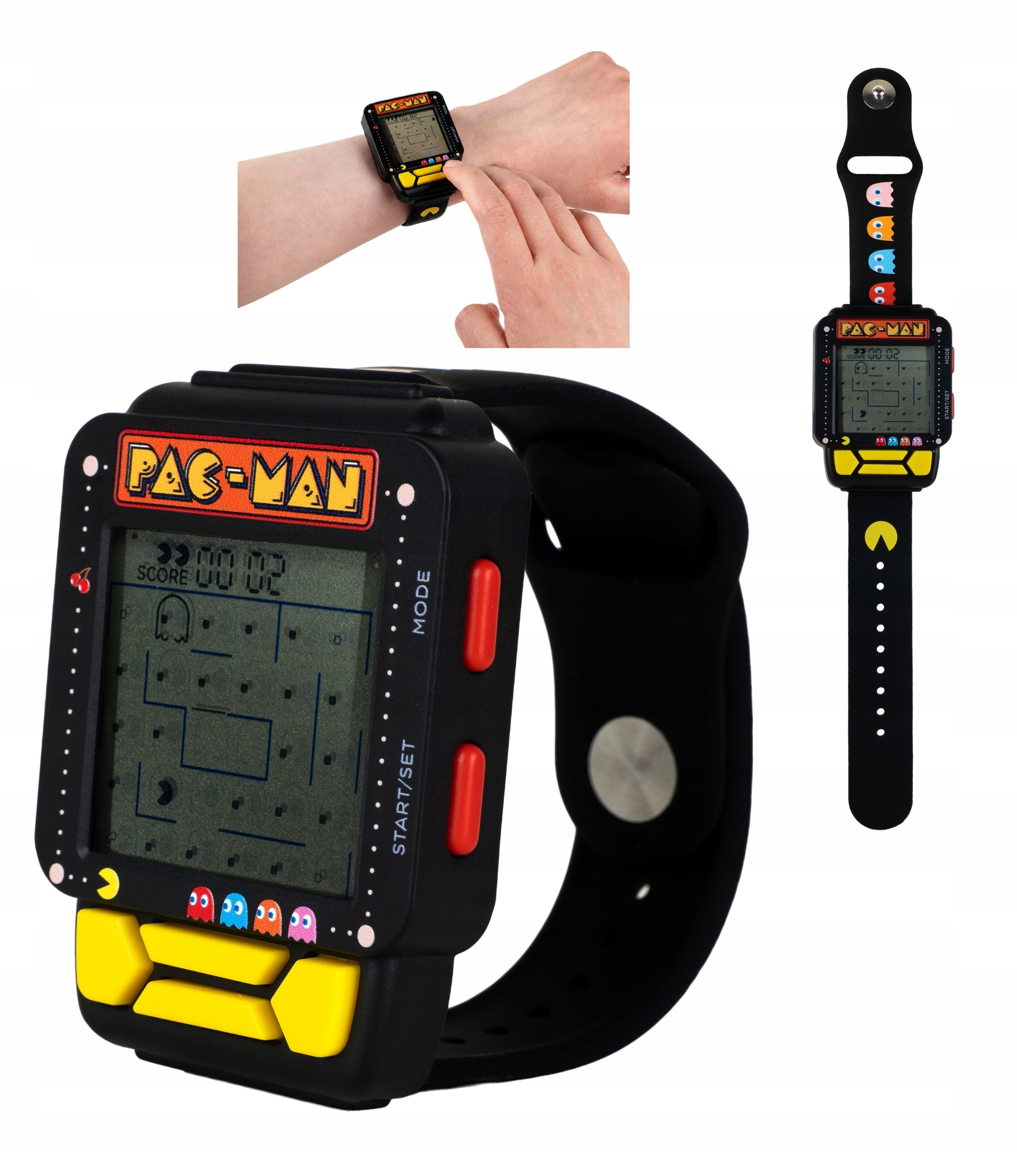 Pac-man Zegarek Gamingowy Cyfrowy 3w1 Retro LCD Gra Alarm PacMan Dla Gracza