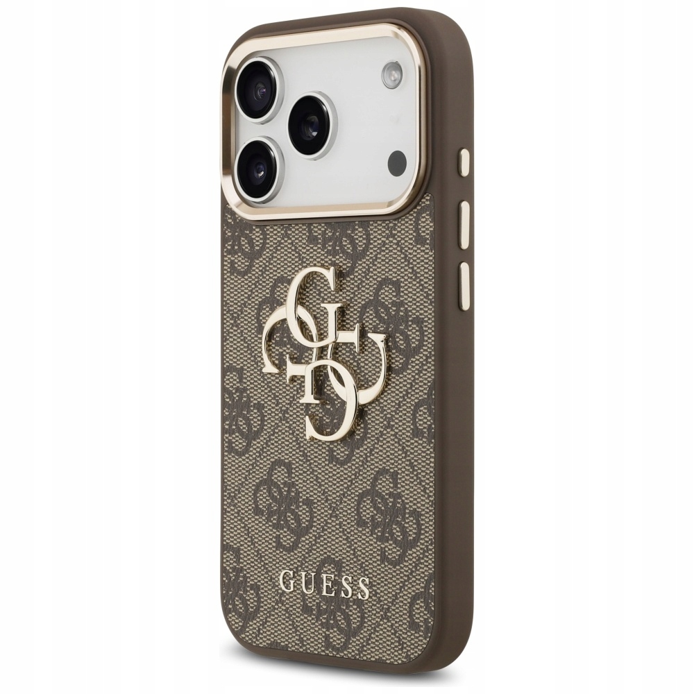 Guess etui ochronne na Apple iPhone 17 Pro Max, brązowe