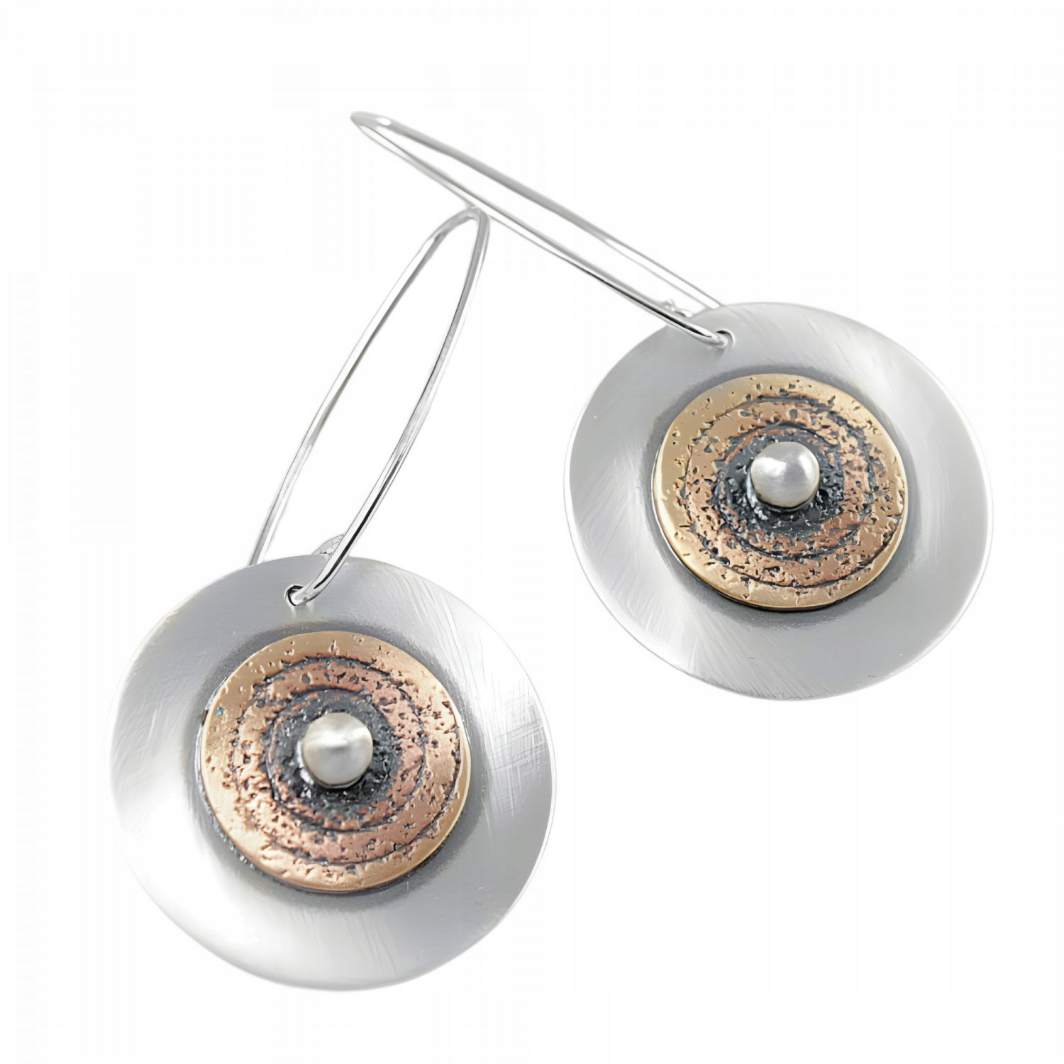 Dámské Náušnice Harf stříbro kolečko