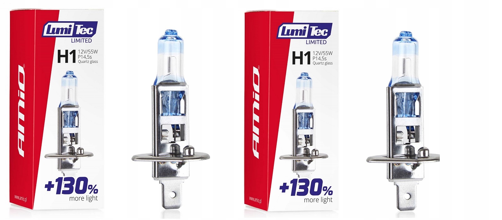 

Żarówki Halogenowe H1 12V Lumitec Limited +130%