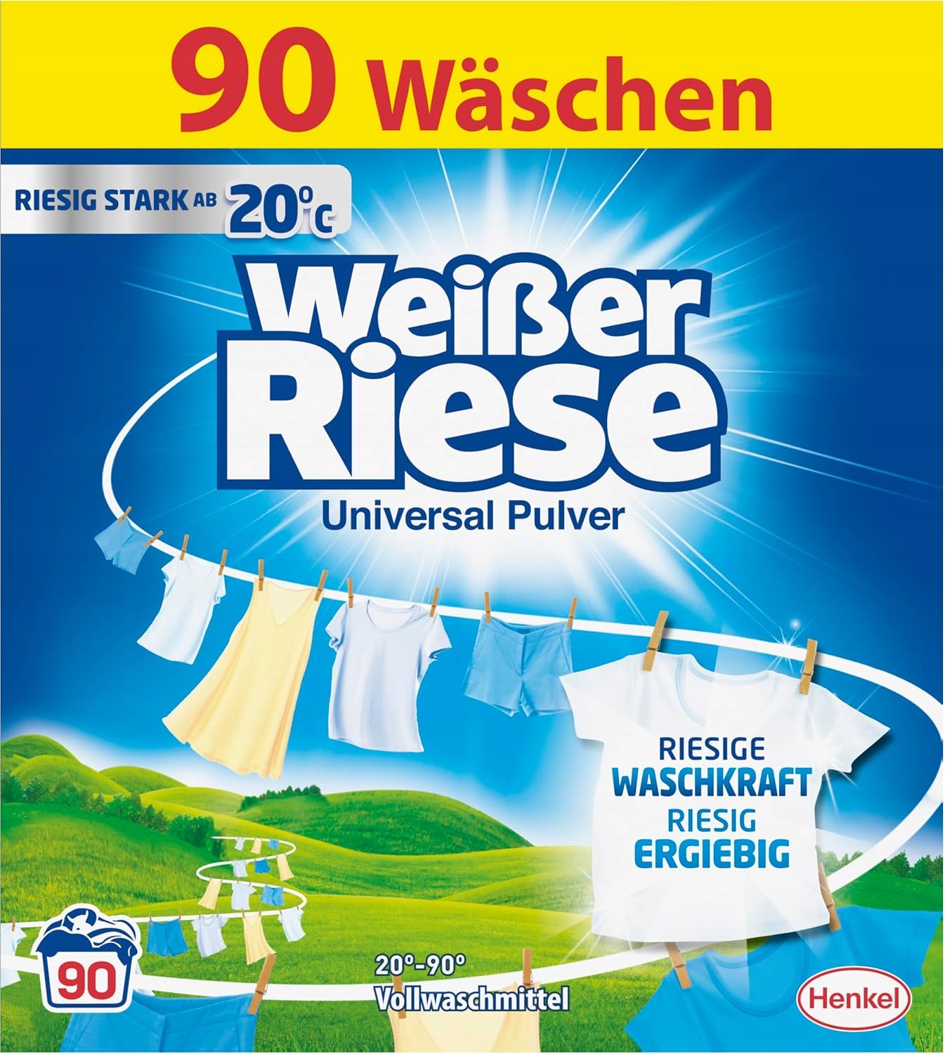 Levně Německý WeiBer Riese Universal Prací prášek Weisser 90 praní 4,5 kg De