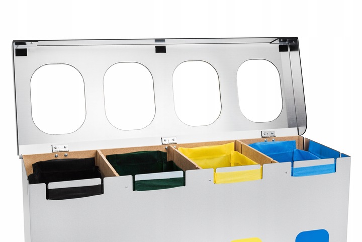 Kosz do segregacji 4 frakcje 80l Rodzaj kosz