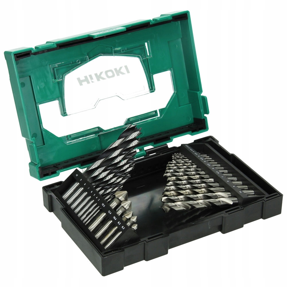 

Zestaw wierteł do metalu i drewna Hikoki Box III