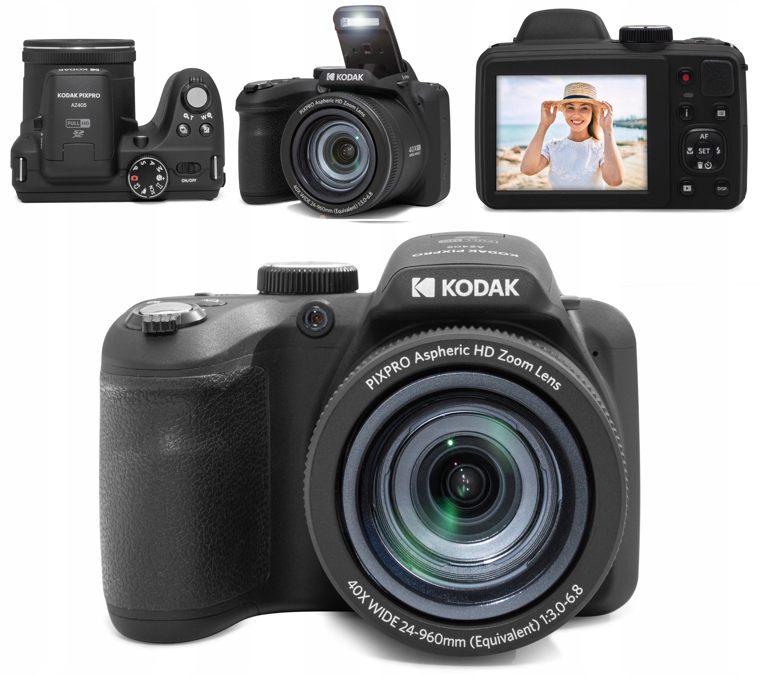 Fotoaparát Kodak PixPro AZ405 24mm 20MP 40x Optický Zoom Video 1080p LCD 3"