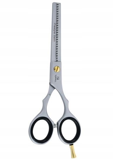 TopHill degażówki fryzjerskie TH-4010 prestyle satin srebrne 5,5"