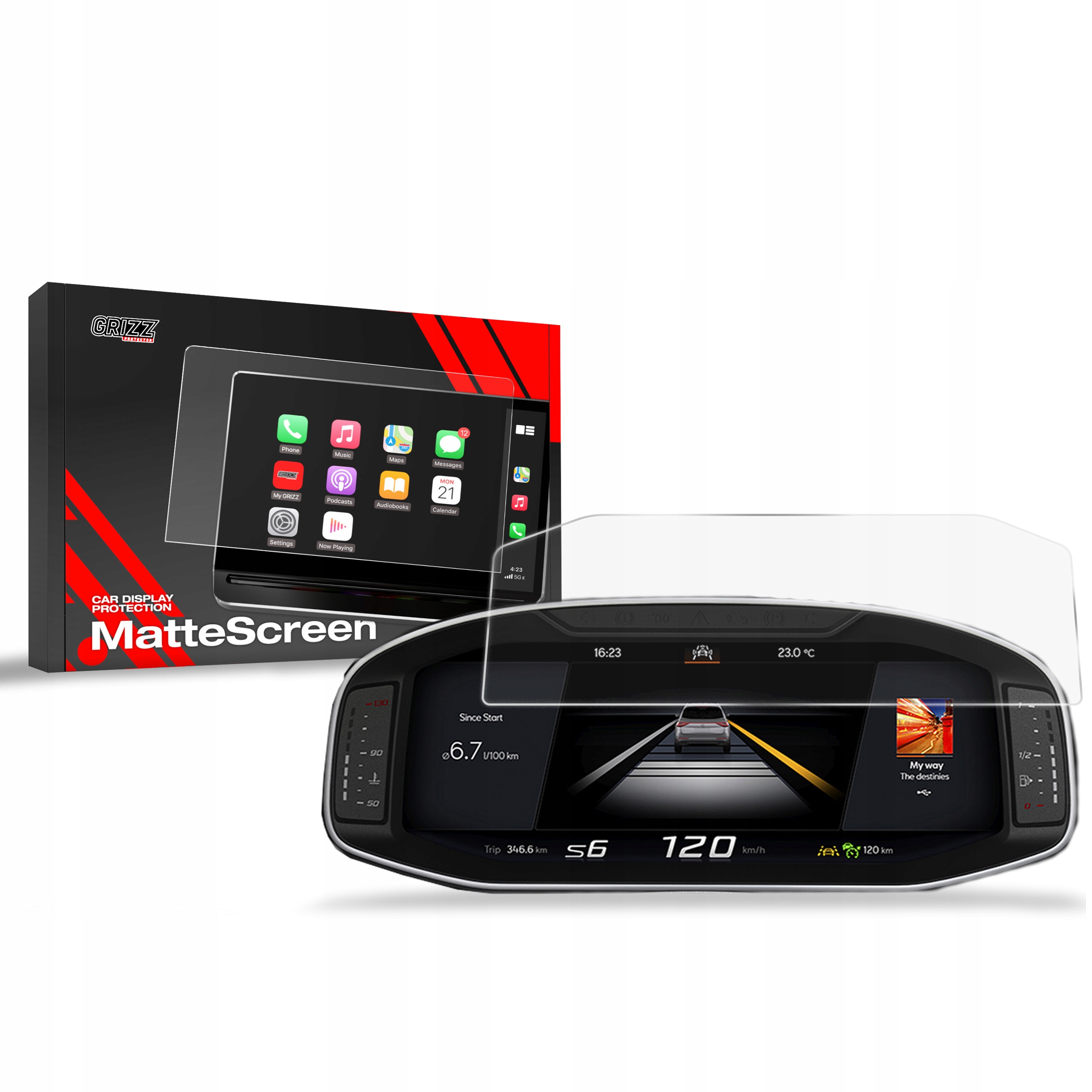 Folia Antyodciskowa do Cupra Ateca Virtual Cockpit 10,25" (2020-2025)