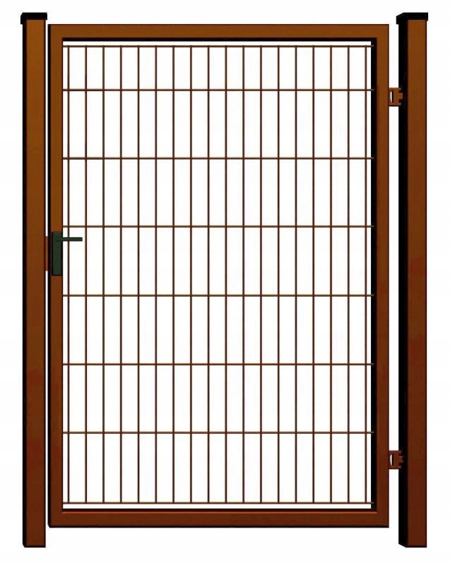 FURTKA wypełniona panelem 2D - BRĄZOWA - 1,50 m